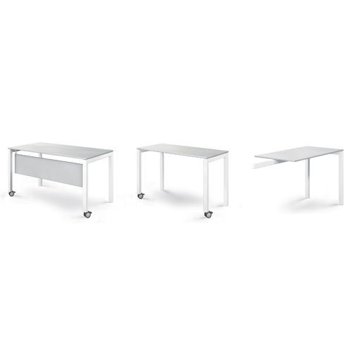 Scrivania rettangolare - Favero Health Projects - con rotelle