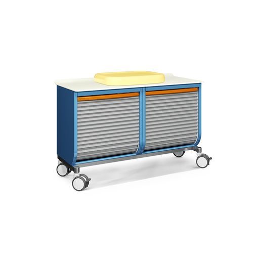 Mobile con fasciatoio con vaschette portaoggetti - ZERO FIRE - Favero Health Projects - per ospedali