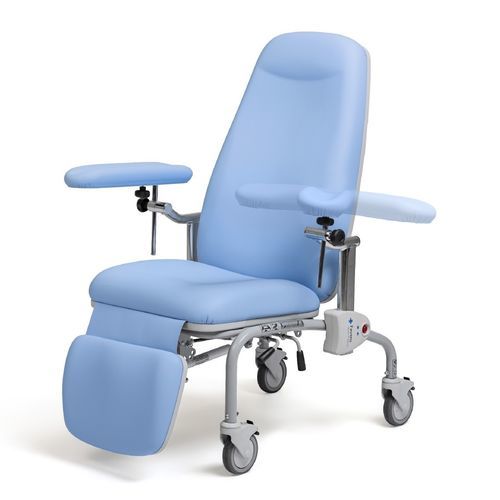 Poltrona per prelievo di sangue manuale - COMFORT - Favero Health Projects - a 3 sezioni / con rotelle / con poggiagambe
