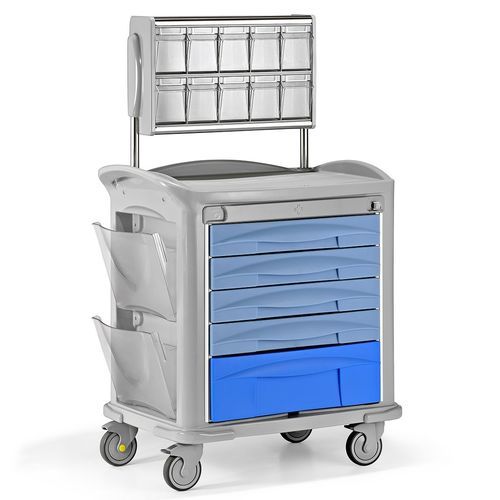Carrello medico - Favero Health Projects - per farmaci / 5 cassetti / 1-14 contenitori