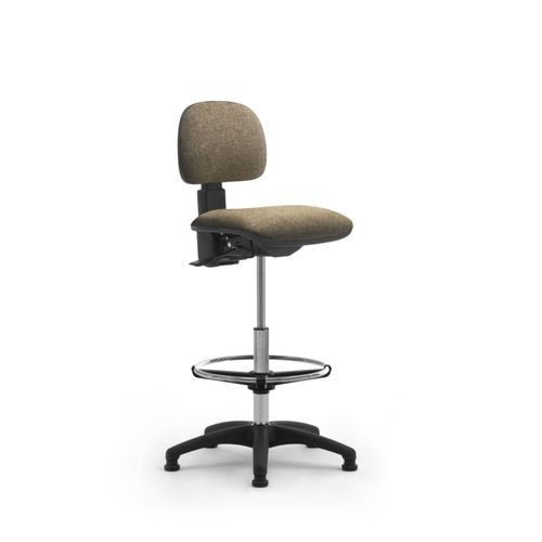Sgabello per struttura sanitaria - Saloon - Favero Health Projects - ad altezza regolabile / con schienale / con poggiapiedi