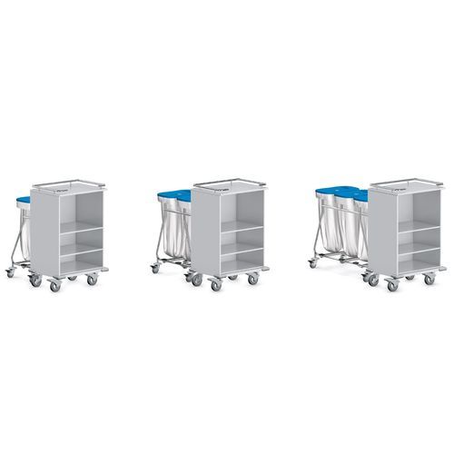 Carrello portabiancheria per sacchi sporchi - 9CB0221 - Favero Health Projects - per sacchi puliti / portarifiuti / 3 ripiani