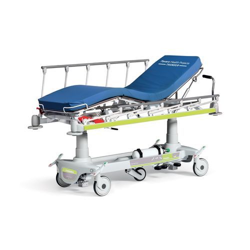 Barella con carrello da trasporto - THUNDER 4 - Favero Health Projects - idraulica / ad altezza regolabile / a 3 sezioni