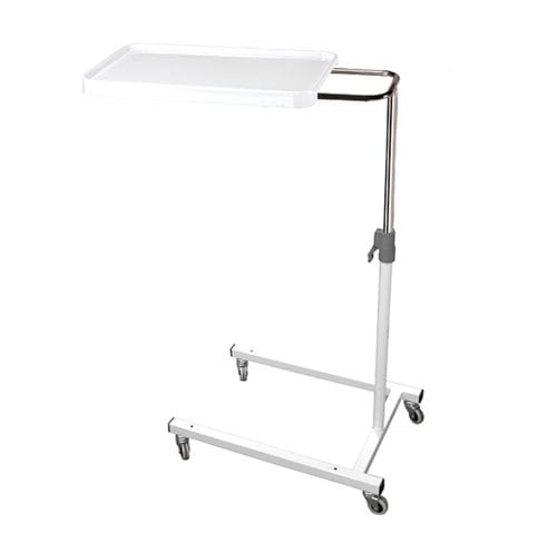 Tavolino servitore ad azionamento manuale - C150104 - Fazzini  - con rotelle / ad altezza regolabile / inclinabile