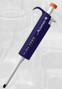 Micropipetta meccanica - Accumax A - Accumax Lab Devices Pvt Ltd - a un canale / a volume regolabile / autoclavabile