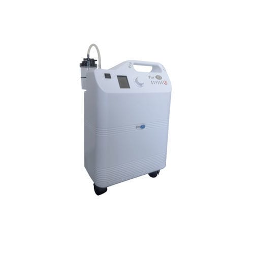 Concentratore di ossigeno per cure domiciliari - OXY 500 - Foras Comp. Elect - medico / con rotelle / PSA