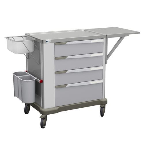 Carrello per traumatologia - #GS6 & GS6-10-U3 - Francehopital - ospedaliero / per gesso / con scomparto pattumiera