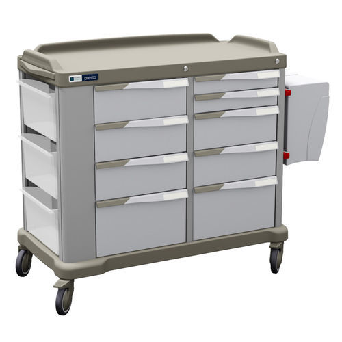 Carrello ospedaliero - PRESTO double - Francehopital - per uso generale / di trasporto / multifunzione