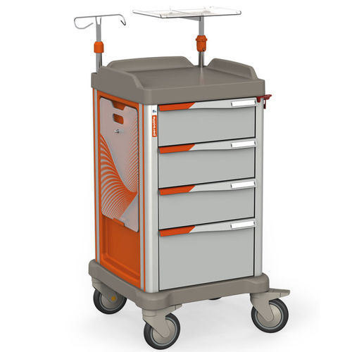 Carrello di emergenza - PERSOLIFE 400 COMPACT - Francehopital - per defibrillatore / portacateteri / di trasporto