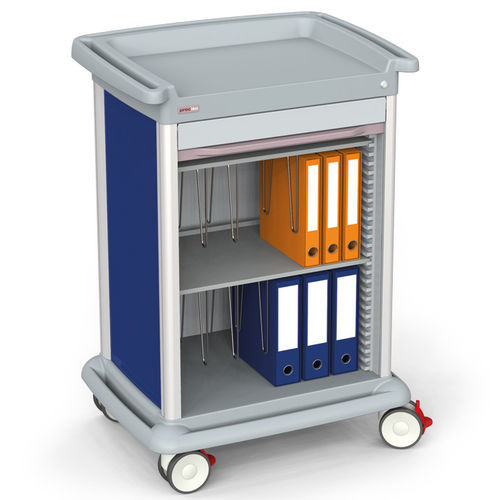 Carrello per cartelle mediche - PRECISO N°9X - Francehopital - di trasporto / multifunzione / in plastica