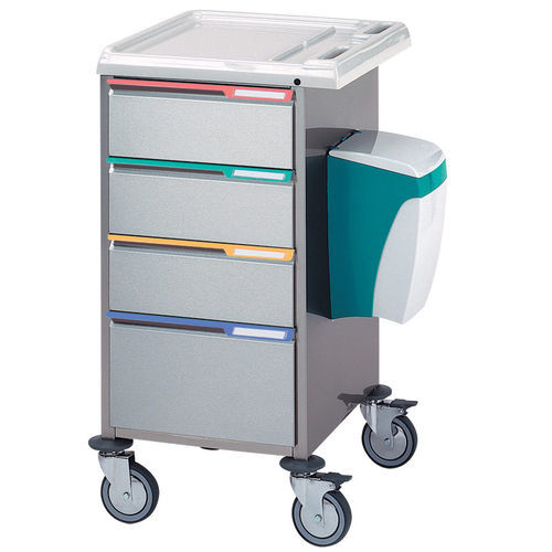 Carrello di distribuzione di farmaci - #PC3 - Francehopital - multifunzione / portarifiuti / in acciaio inossidabile