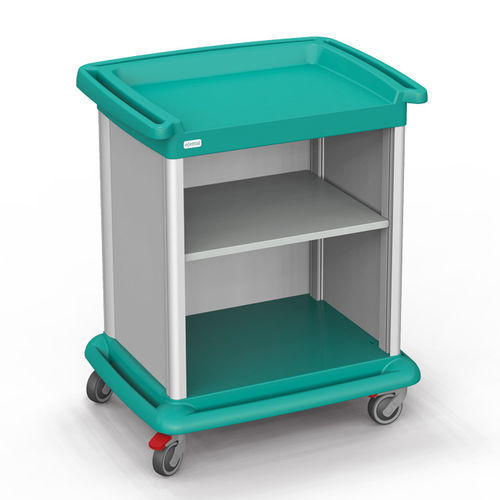 Carrello portabiancheria per sacchi puliti - ESSENTIAL 8 - Francehopital - medico / da trasporto / con ripiano