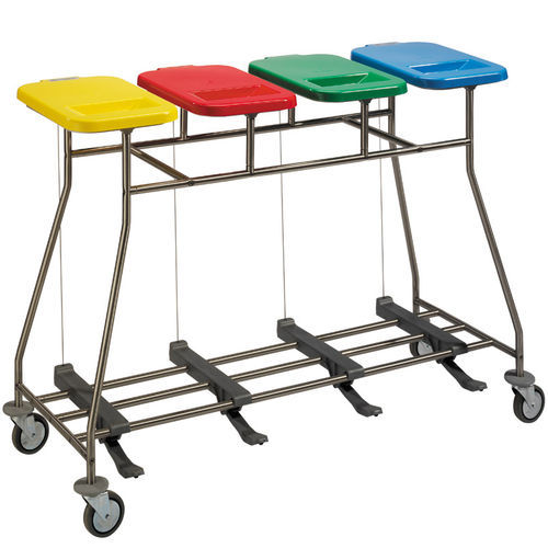 Carrello portabiancheria per sacchi sporchi - Iseo 40 - Francehopital - ospedaliero / da trasporto / 4 sacchi