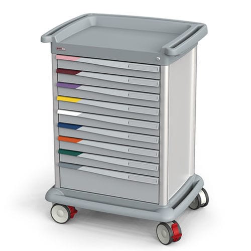 Carrello per uso generale - PRECISO N°10 - Francehopital - multifunzione / in plastica / con cassetti