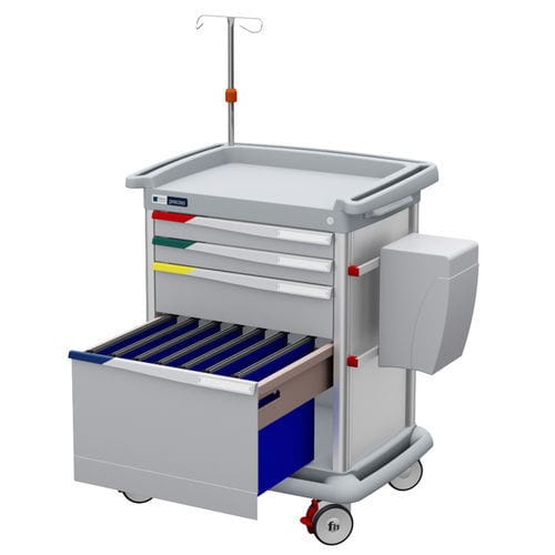 Carrello per cartelle mediche - #PRE9###-G-FAC - Francehopital - multifunzione / in plastica / con cassetti