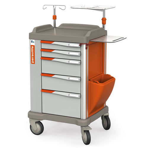 Carrello medico - #PL41C5 - Francehopital - di emergenza / ospedaliero / portacateteri