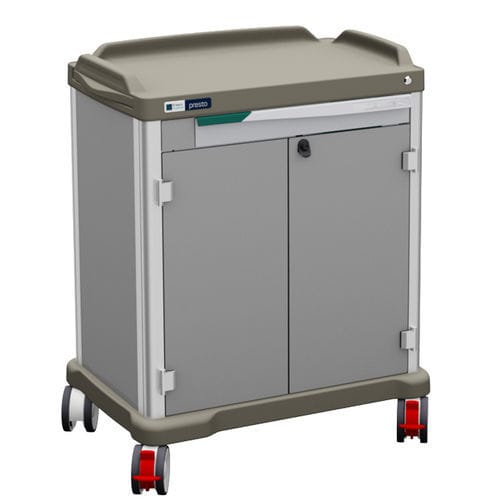 Carrello portabiancheria per sacchi puliti - #P6-A1C - Francehopital - per sacchi sporchi / medico / con ripiano