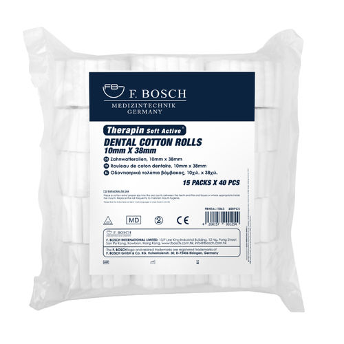 Tampone di pulizia per igiene orale - FBHEAL-1062 - Friedrich Bosch - in cotone / scatola da 50 pezzi / scatola da 40 pezzi