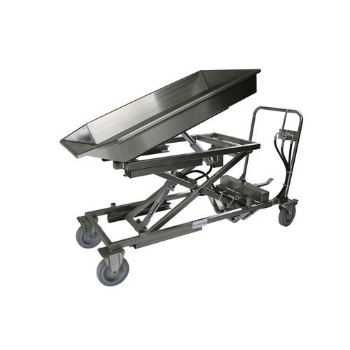 Carrello di dissezione - 88560/1 - Funeralia - portarifiuti / in acciaio inossidabile