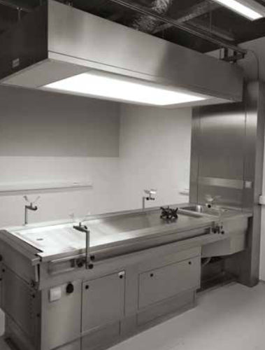 Tavolo per autopsia per medicina legale - 86557/F/1000 - Funeralia - per laboratorio di istopatologia / da laboratorio / di dissezione