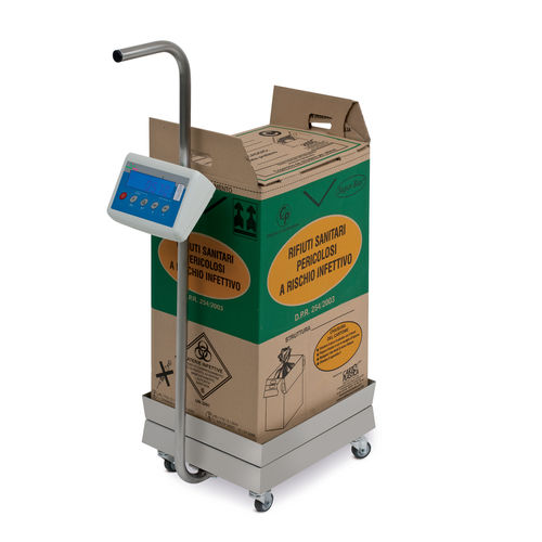 Carrello medico - Anne scale - Gardhen Bilance  - di trasporto / in acciaio inossidabile / con sistema di pesatura