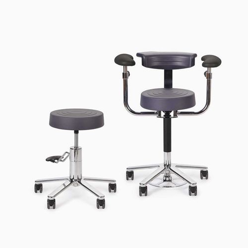 Sgabello per struttura sanitaria - Labtec - Gardhen Bilance  - ad altezza regolabile / con braccioli / con schienale