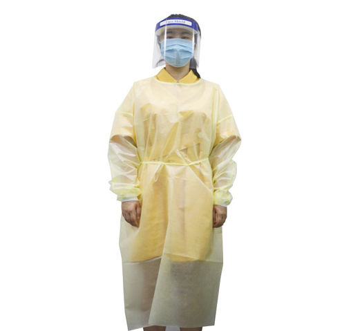 Camice chirurgico per donna - GC9002 series - GCMedica Enterprise - in poliestere / in polipropilene / giallo