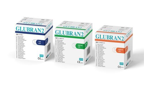 Colla chirurgica per chirurgia generale - Glubran® 2 - GEM - per chirurgia vascolare / per chirurgia laparoscopica / a base di n-butil-2-cianocrilato