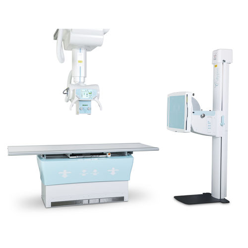 Sistema di radiografia digitale - Calypso - General Medical Merate - per radiografia multidisciplinare / con bucky da terra / con braccio portatubo telescopico a soffitto