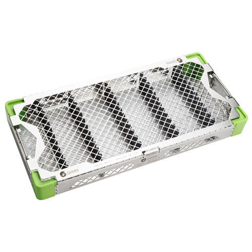 Cestello di sterilizzazione per strumenti - AlphaTray - GIMMI - con griglia