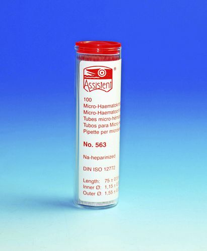 Provetta per analisi ematologiche - 40563 - Glaswarenfabrik Karl Hecht - di sangue / in vetro / per centrifuga