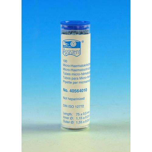 Provetta per analisi ematologiche - 40564 - Glaswarenfabrik Karl Hecht - in vetro / capillare / monouso