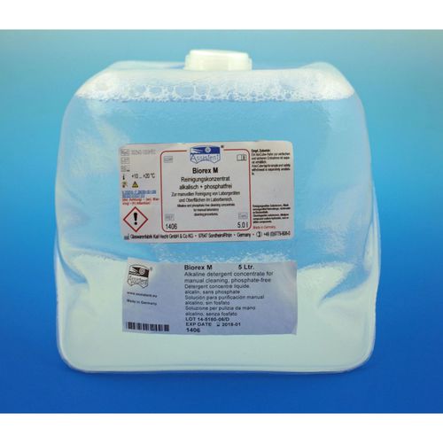 Detergente alcalino - Biorex M  - Glaswarenfabrik Karl Hecht - liquido / 5000 ml / per strumenti medici