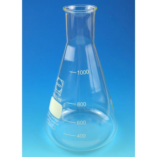 Matraccio Erlenmeyer - 41940 series - Glaswarenfabrik Karl Hecht - da laboratorio / in vetro borosilicato / graduato