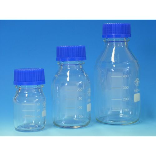Flacone per reagenti - 41330 series - Glaswarenfabrik Karl Hecht - in vetro borosilicato / graduato / con tappo