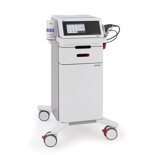 Generatore di onde d'urto extracorporee per trattamento ortopedico - Shockmaster 500 - GymnaUniphy - su carrello