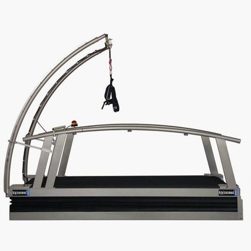 Tapis roulant con corrimano - saturn® 250/100 - h/p/cosmos sports & medical - con imbracatura