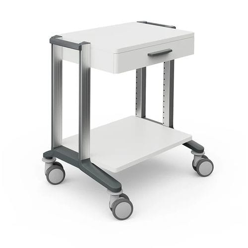 Carrello medico - doppio - HAEBERLE - per apparecchio / in plastica / mobile