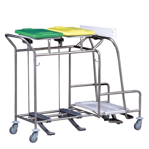 Carrello portabiancheria per sacchi sporchi - WU275LT - Hammerlit - portarifiuti / per biancheria / con pedale