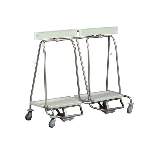 Carrello di trasporto - MS732 - Hammerlit - di pulizia / portarifiuti / in acciaio inossidabile