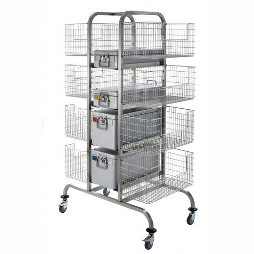 Carrello per cestelli di sterilizzazione - CHKW8 - Hammerlit - per logistica / di stoccaggio / di trasporto