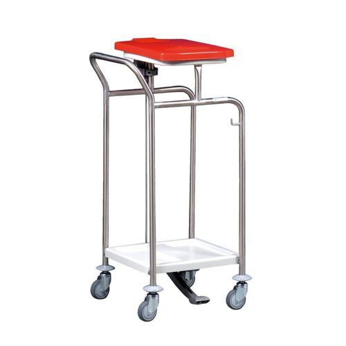 Carrello portarifiuti - MS195LTD - Hammerlit - in acciaio inossidabile / 1 sacco / mobile