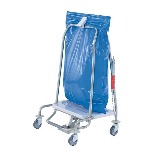 Carrello portarifiuti - MS73 - Hammerlit - in acciaio inossidabile / in plastica / 1 sacco