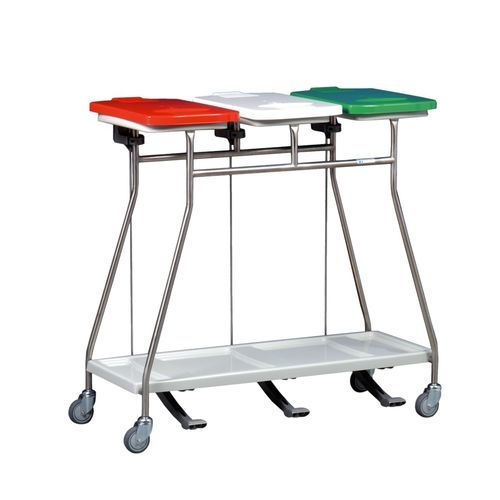 Carrello di trasporto - MS365LTD - Hammerlit - portarifiuti / in acciaio inossidabile / in plastica