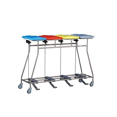 Recipiente industriale - W465LTD - Hammerlit - a carrello / in acciaio inossidabile / in plastica