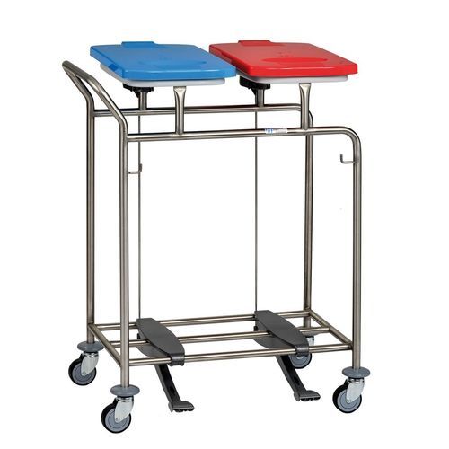 Carrello portabiancheria per sacchi sporchi - W295L - Hammerlit - per biancheria / con pedale / con impugnatura