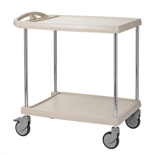Carrello di servizio - MC20302 - Hammerlit - in polietilene / 2 ripiani / con piano di appoggio