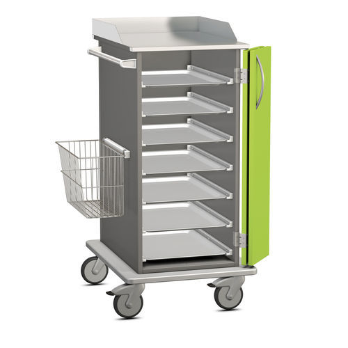 Carrello di trasporto - K42 - Modell 39 - Hammerlit - in acciaio inossidabile / con piano di appoggio / con serrandina