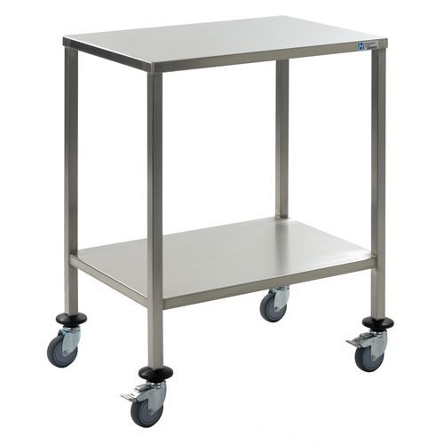 Carrello di trasporto - AW6242A - Hammerlit - in acciaio inossidabile / 2 vassoi / mobile
