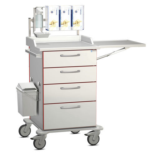 Carrello per medicazione - K42 - Modell 13 - Hammerlit - con cassetti / con contenitore laterale / 4 cassetti